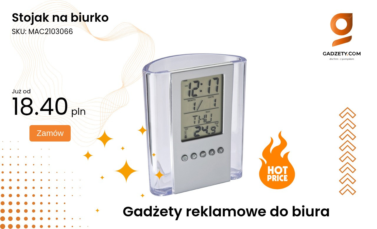 Stojak na biurko Elegancki stojak na biurko do organizacji przestrzeni pracy