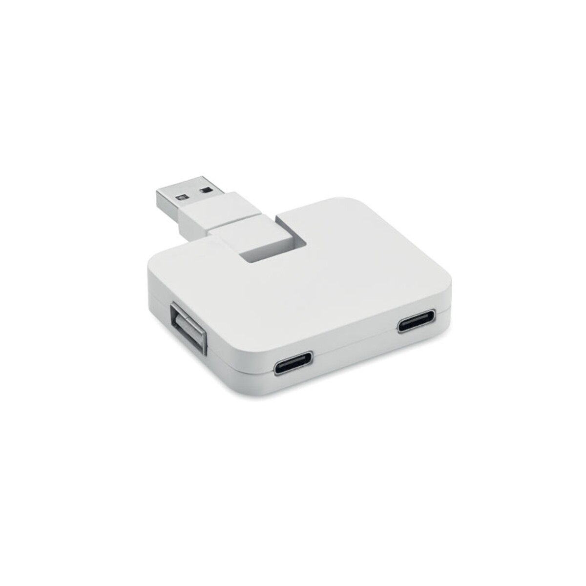 4-portowy USB SQUARE-C - biały