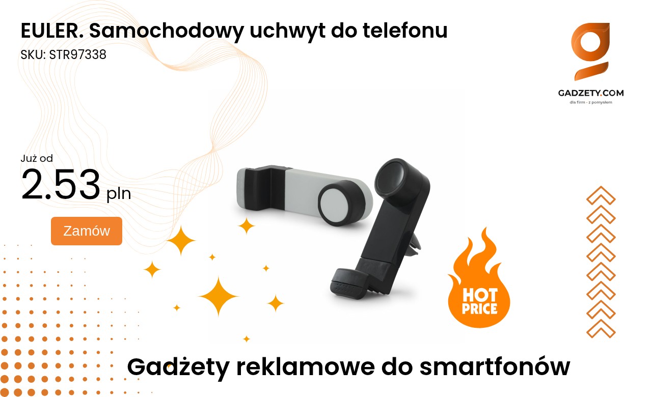 EULER. Samochodowy uchwyt do telefonu Samochodowy uchwyt do telefonu marki EULER