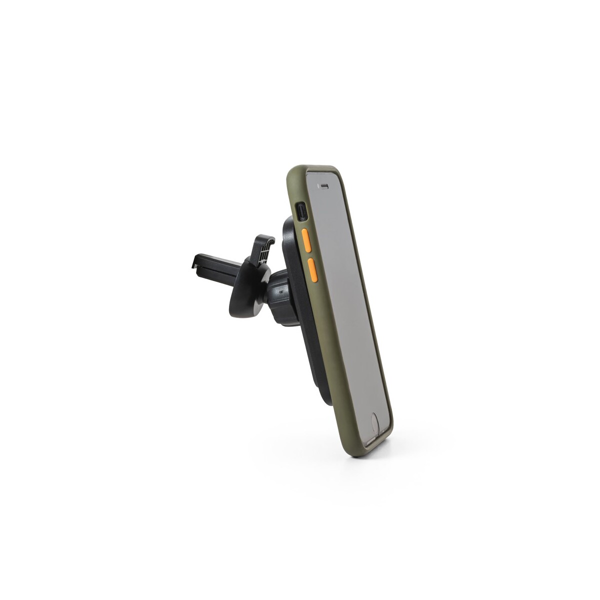 KOCH. Samochodowy uchwyt na smartfon z bezprzewodową ładowarką magnetyczną 15W ze ABS pochodzącego z recyklingu (100% rABS) 97168_103-c