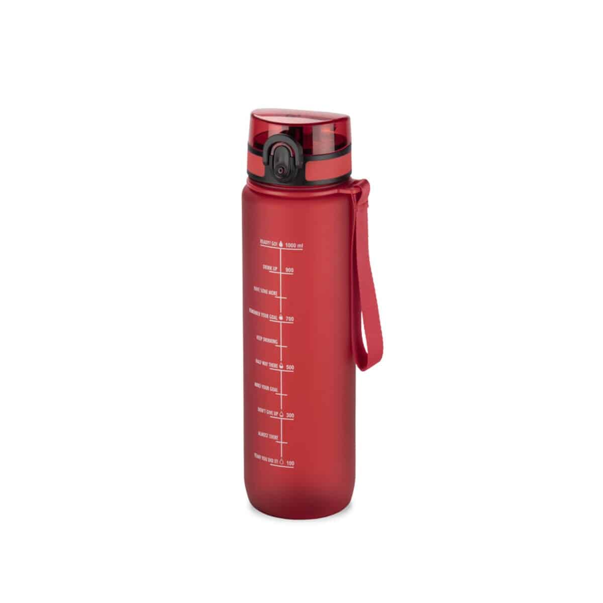 Bidon motywacyjny 1000 ml MOTIVA - czerwony