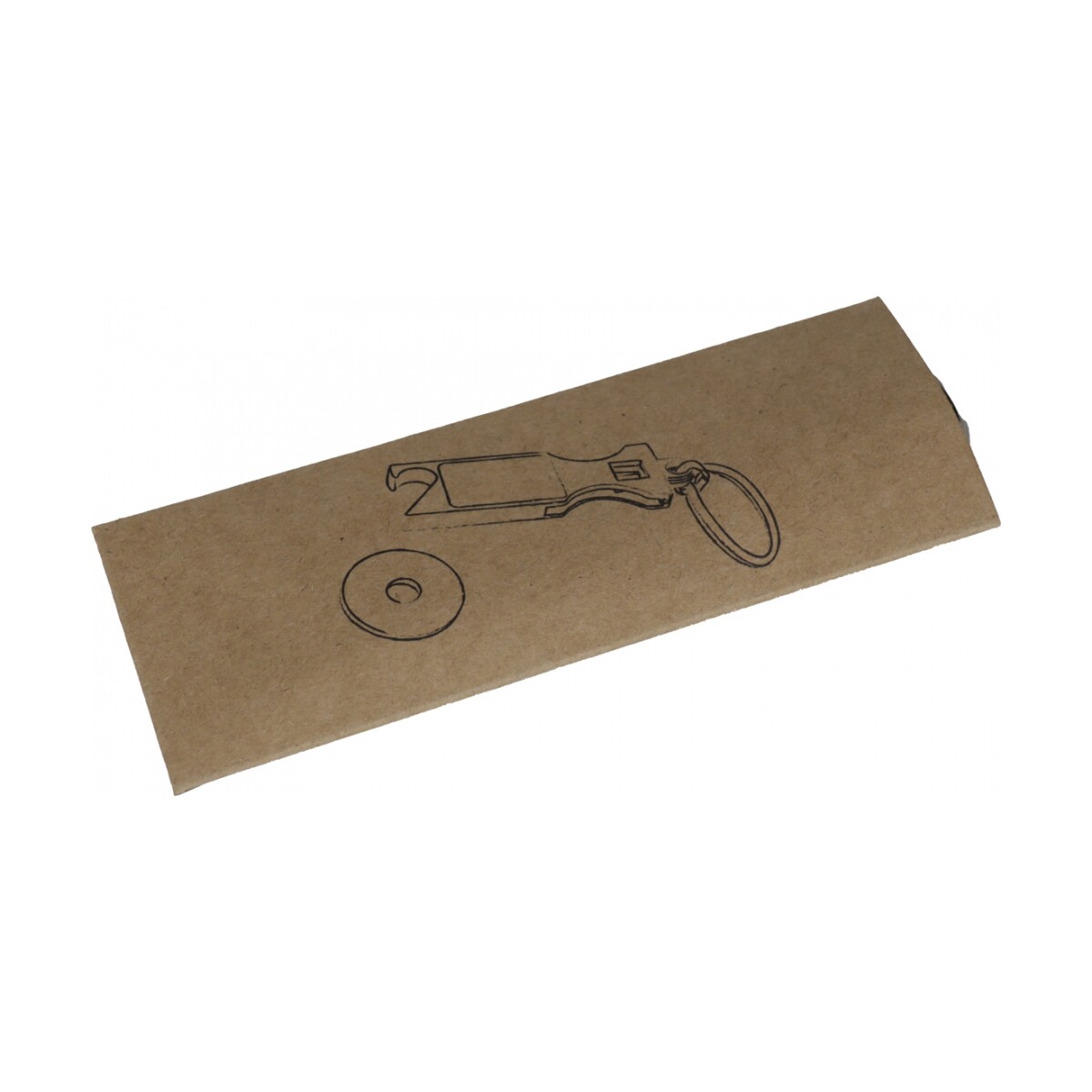 Brelok metalowy otwieracz do butelek z żetonem HILDE 9036707-9