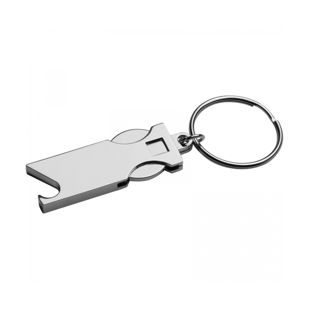 Brelok metalowy otwieracz do butelek z żetonem HILDE otwieracz-do-butelek-z-zetonem-9036707-4