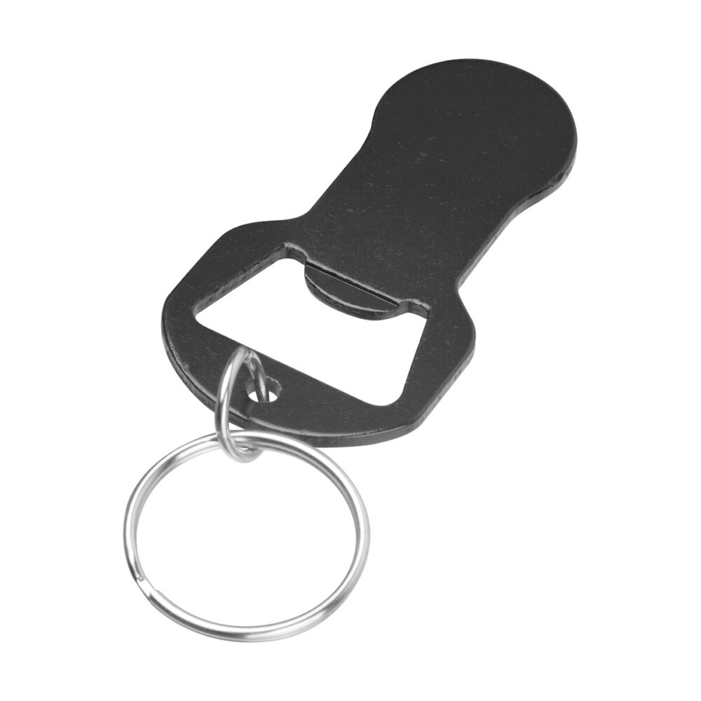 Brelok z otwieraczem do butelek i żetonem do wózka z aluminium z recyklingu OLIWIER brelok-z-otwieraczem-do-butelek-i-zetonem-do-wozka-z-aluminium-z-recyklingu-oliwier-9544503