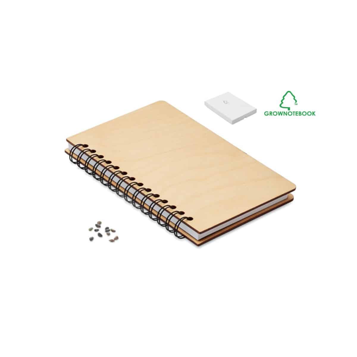 Brzozowy zeszyt A5 GROWBOOK SAVAGE - drewniany
