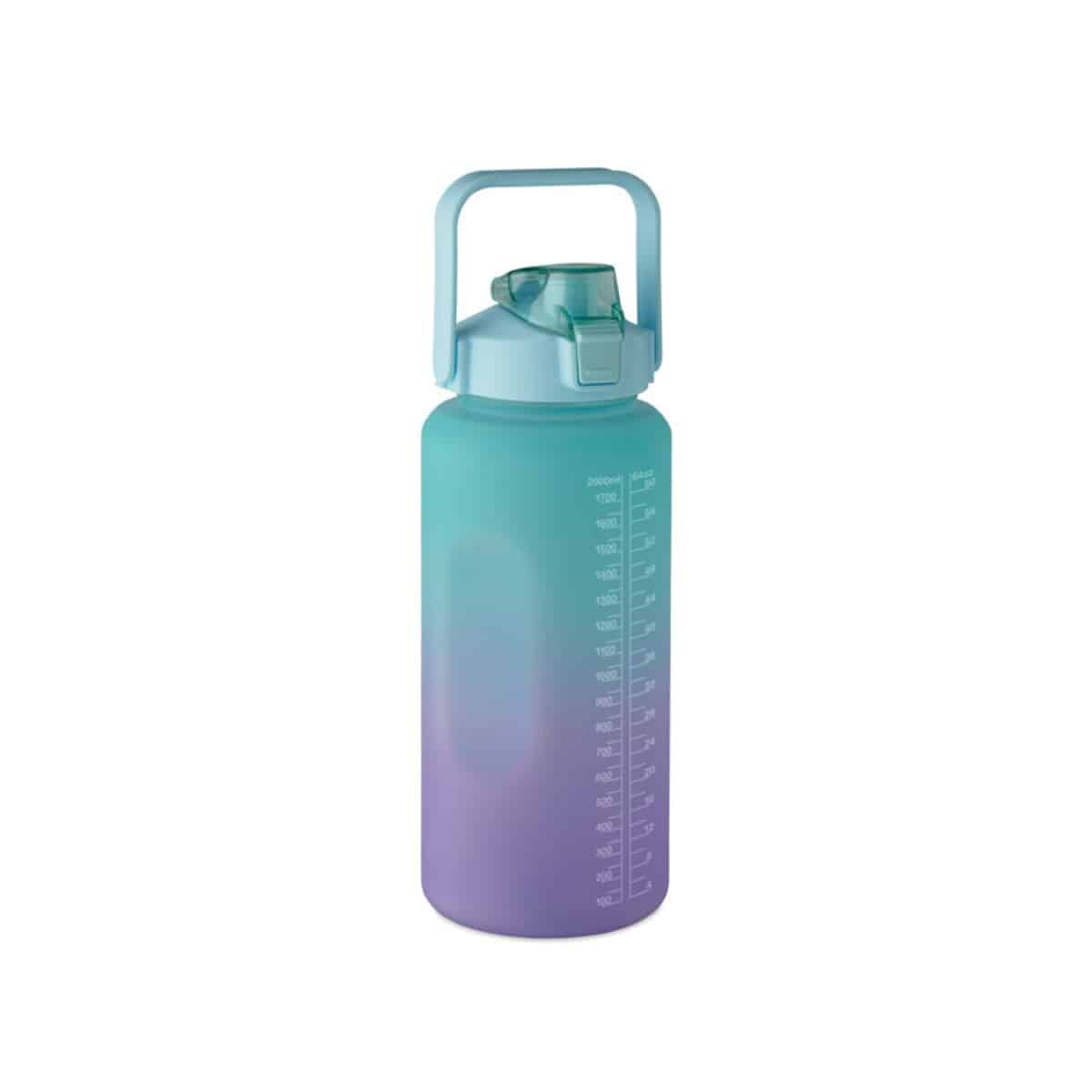 Butelka na wodę RPET 2000ml ACTIVATE MAX - turkusowa