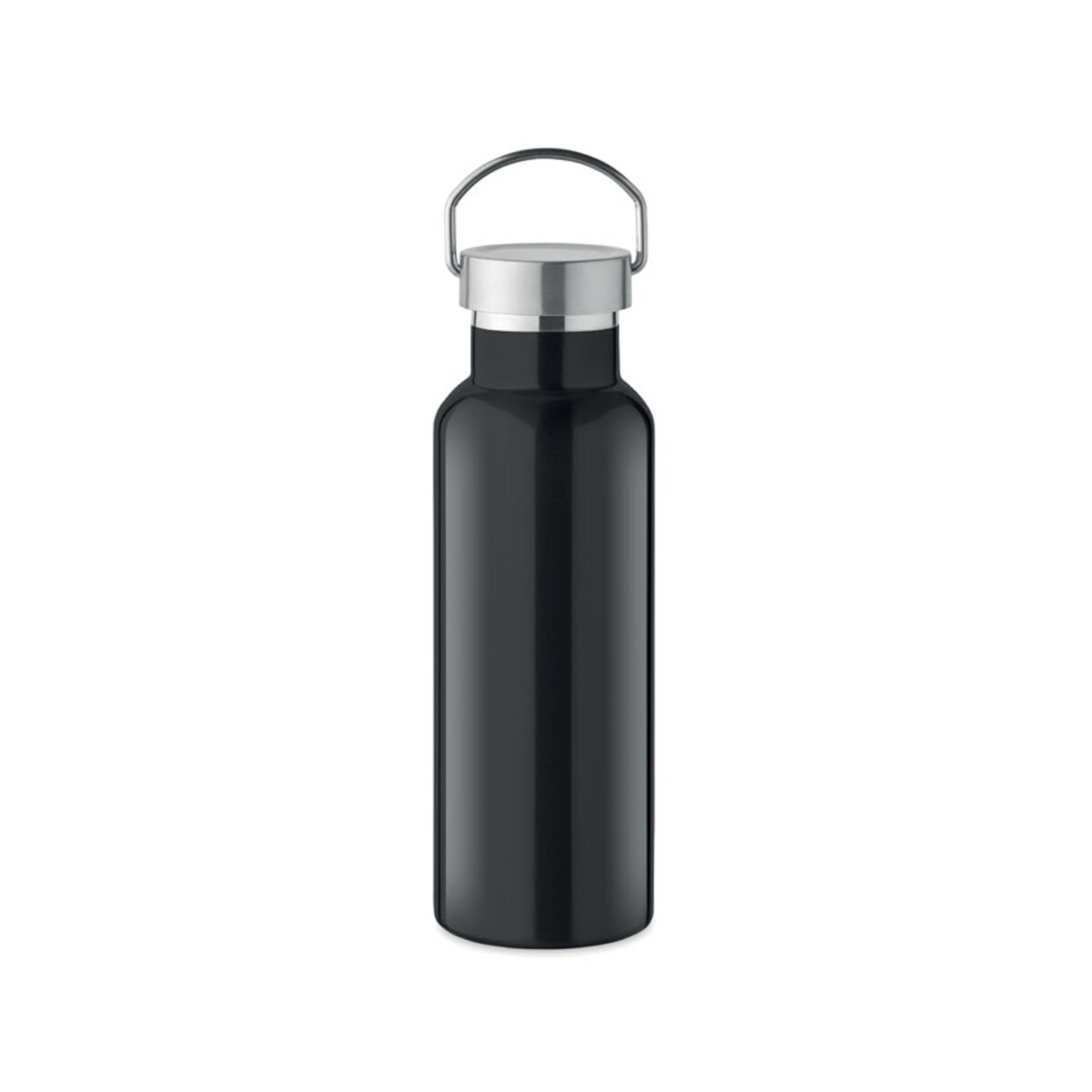 Butelka podwójna ścianka500 ml FLORENCE - czarna