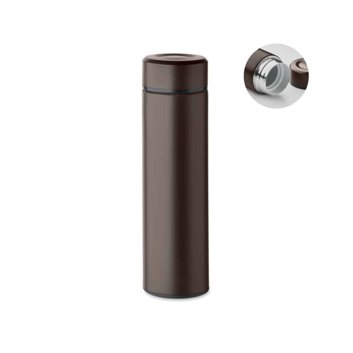 Butelka z ceramiką 420 ml NUNAVUT - brązowa