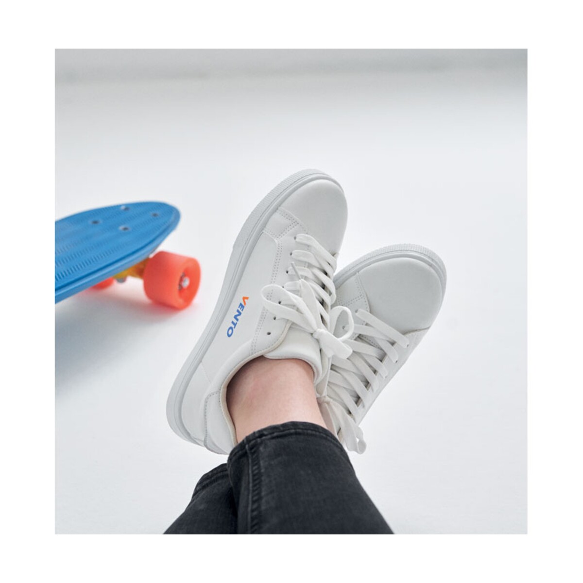 Trampki z PU 39 BLANCOS mo2039-06-print