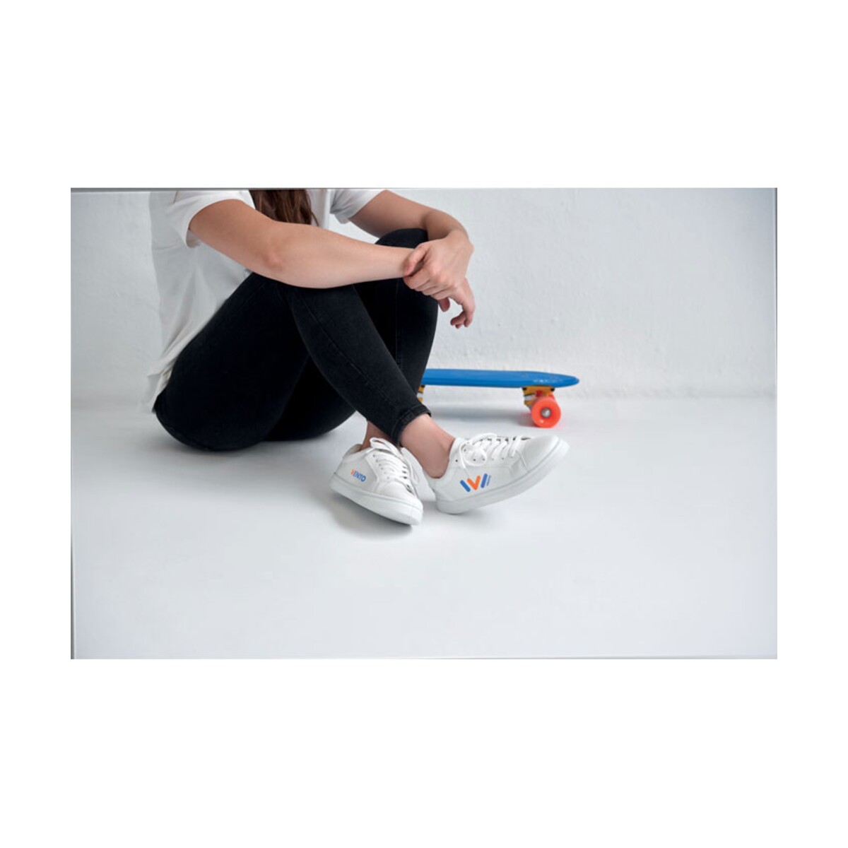 Trampki z PU rozmiar 46 BLANCOS mo2246-06-print