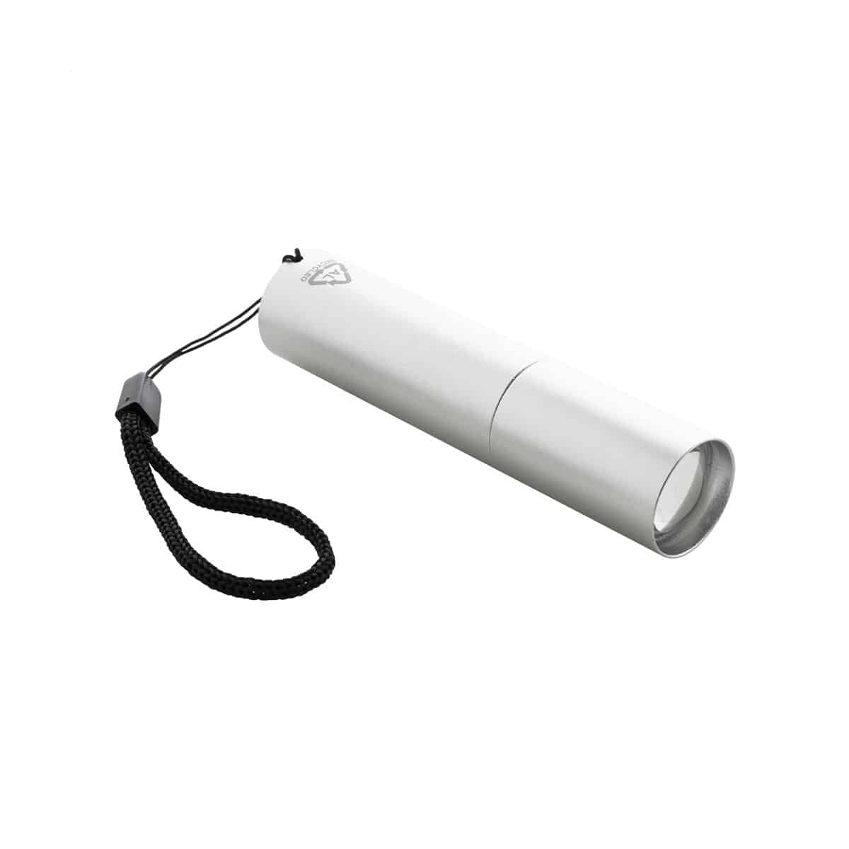 Chargelight Tone latarka akumulatorowa z recyklingowanego aluminium - srebrna