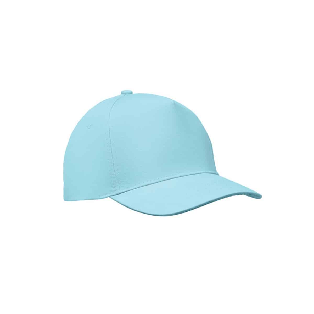 Czapka z daszkiem 5-panelowa SUNNY - baby blue