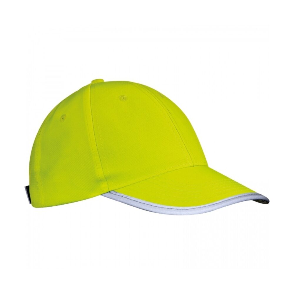 Czapka z daszkiem dla dzieci odblaskowa 6 paneli HALINA czapka-z-daszkiem-dla-dzieci-odblaskowa-6-paneli-5339808