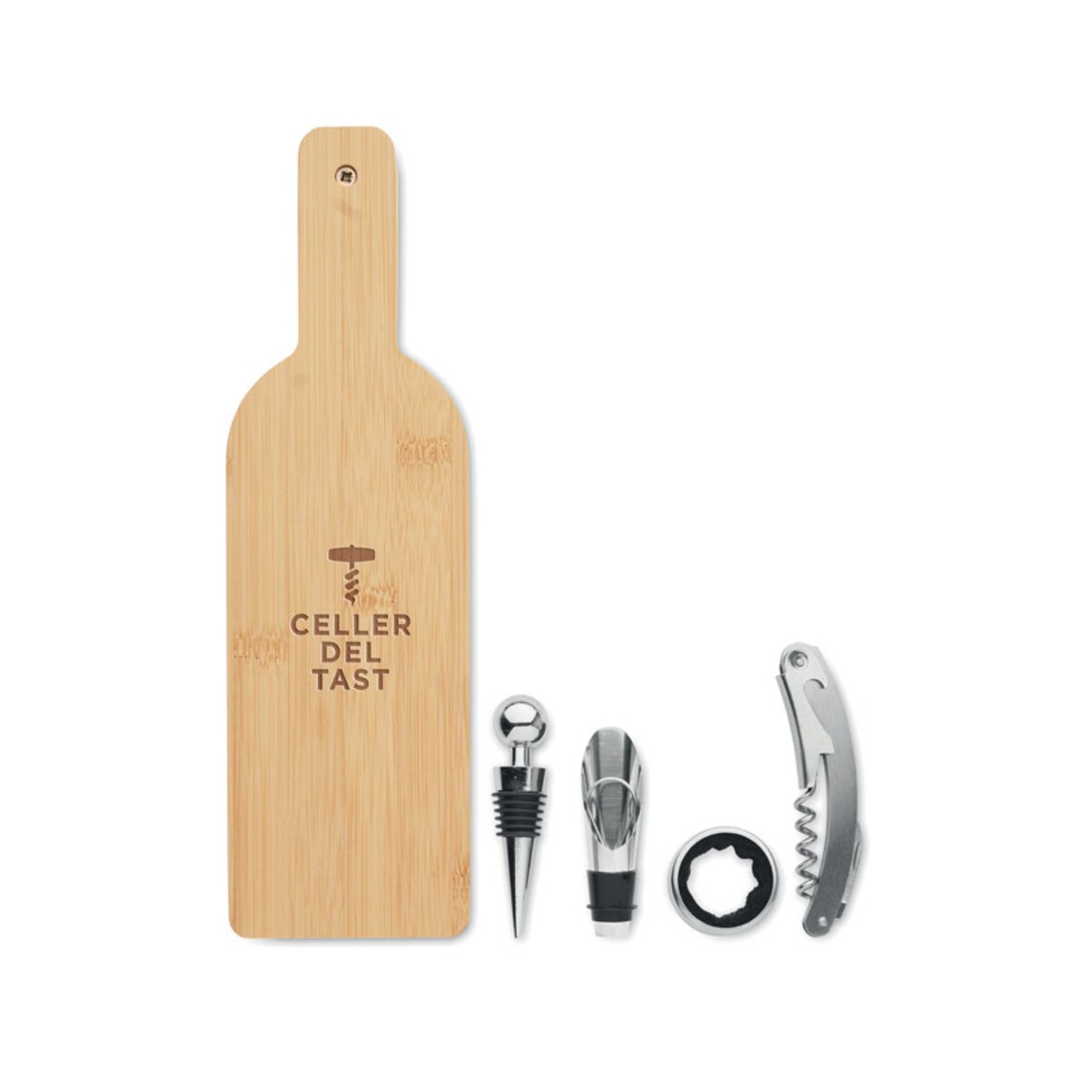 Zestaw w kształcie butelki VINOVAULT SET mo2381-40-print