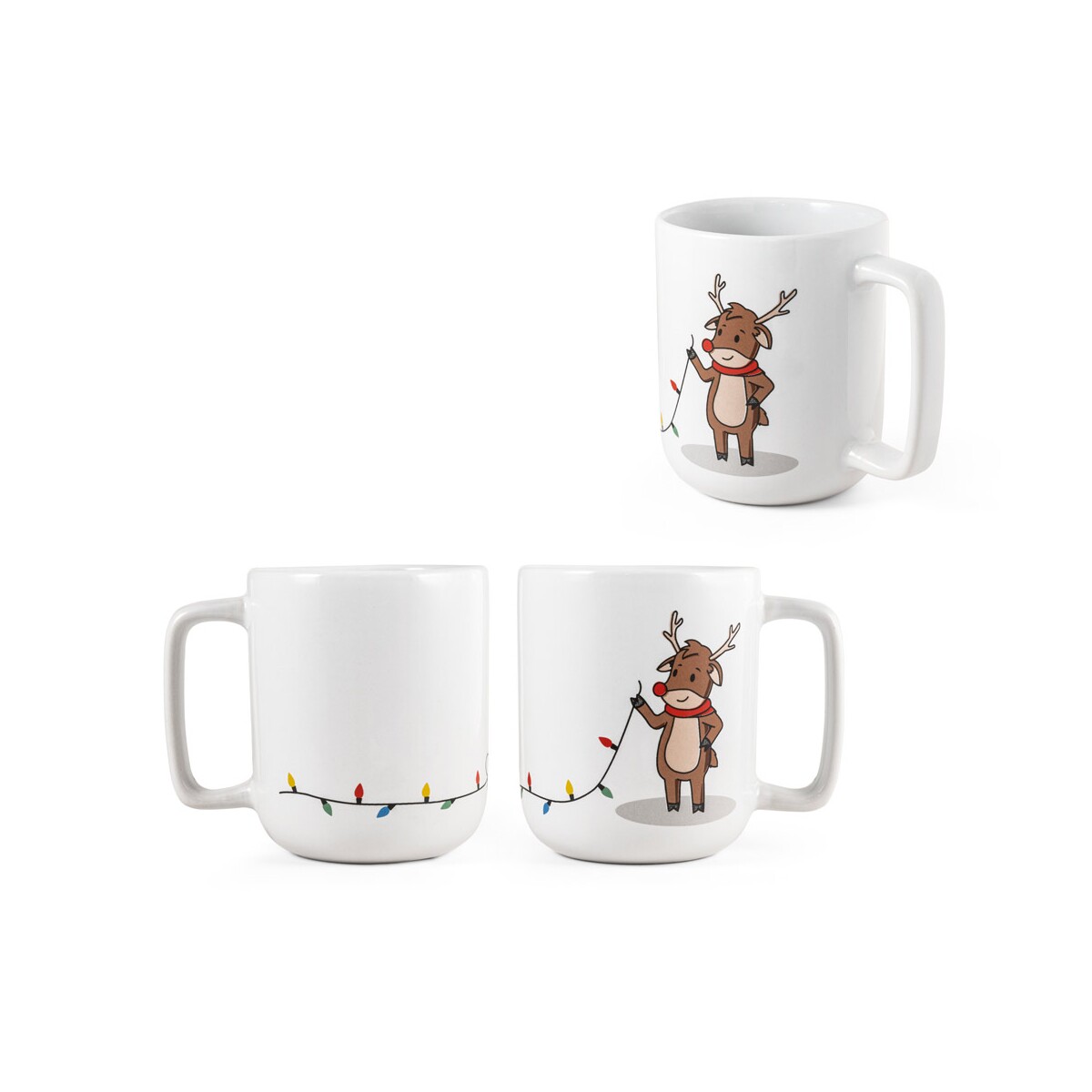 REINDEER. Kubek z nadrukiem świątecznym 330 ml 94282_set