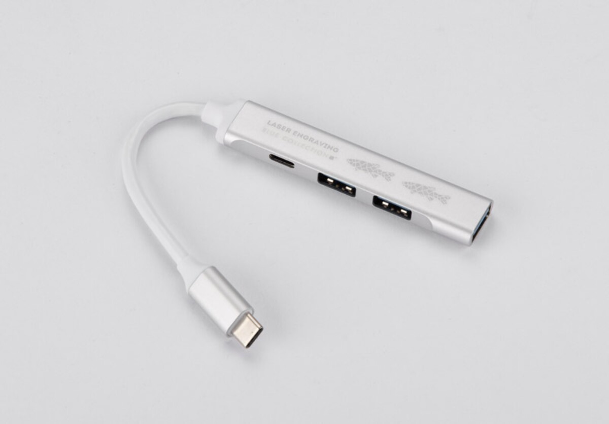 Rozdzielacz HUB USB z kablem typ C - ROSKO 09163-00_zg