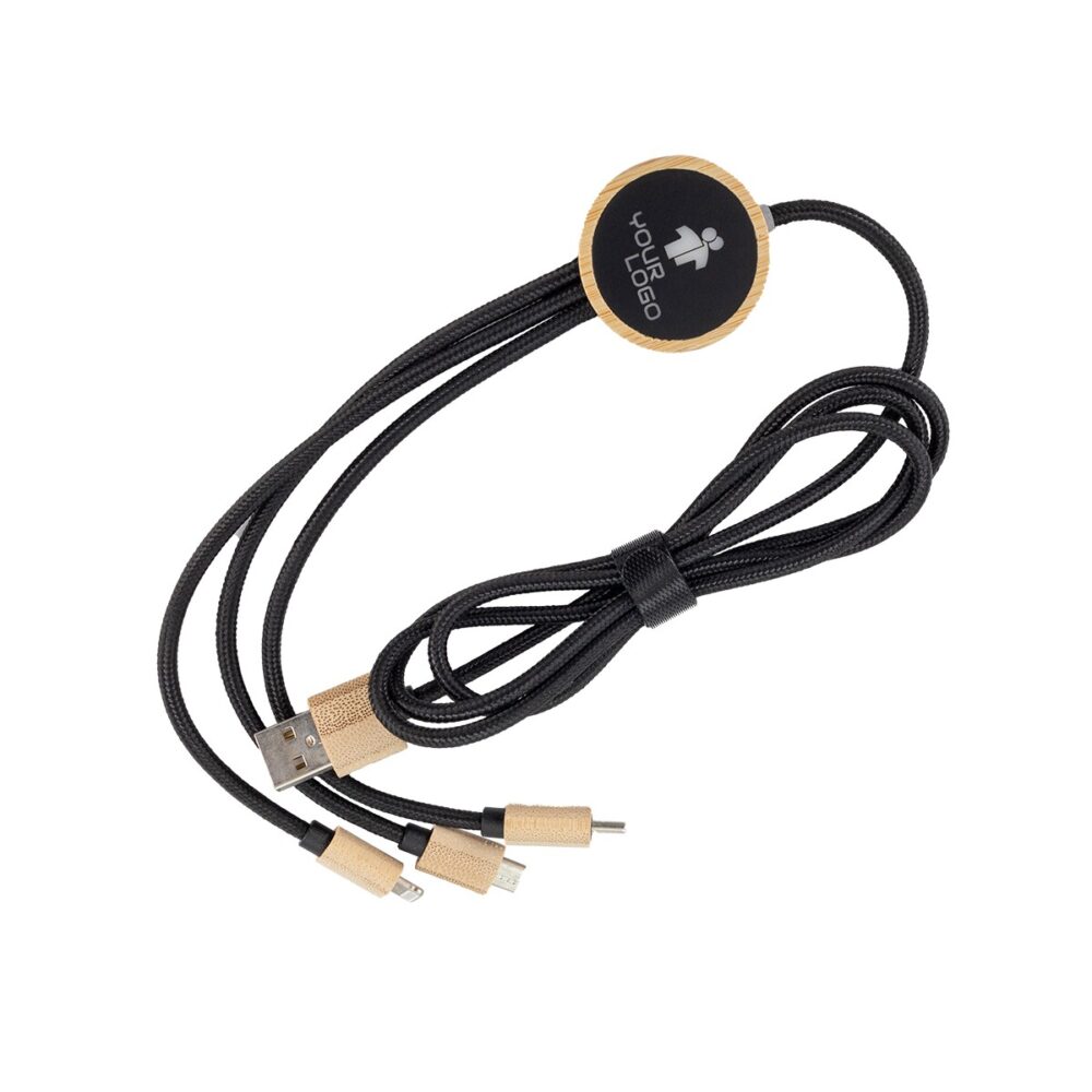 Kabel 3w1 z podświetlanym logo długi 120 cm eg059113