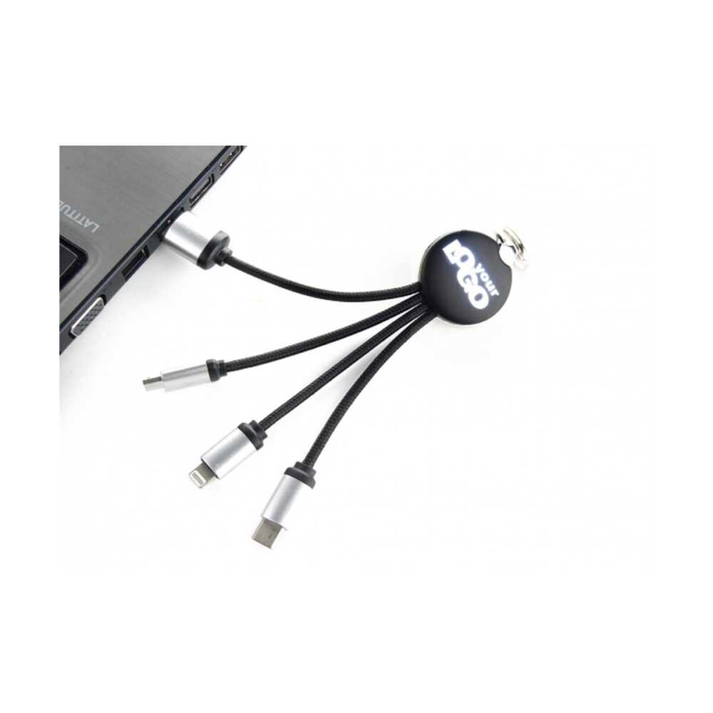Kabel do ładowania 3w1 z podświetlanym logo kabel-do-ladowania-3w1-z-podswietlanym-logo-eg041903