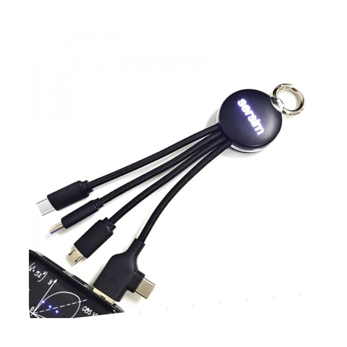 Kabel z podświetlanym logo 4w1, RXD-368 kabel-z-podswietlanym-logo-4w1-rxd-368-eg059903