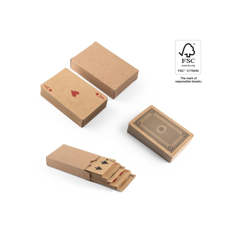 FISCHER. Talia 54 klasycznych kart z papieru kraft, z certyfikowanego materiału FSC™ i innych kontrolowanych materiałów 98149_set