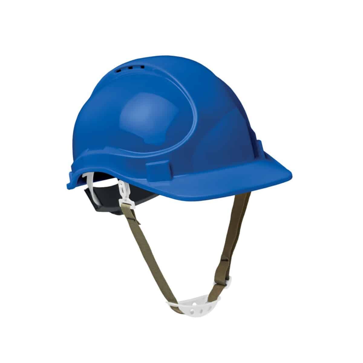 Kask ochronny z ABS HELM - niebieski