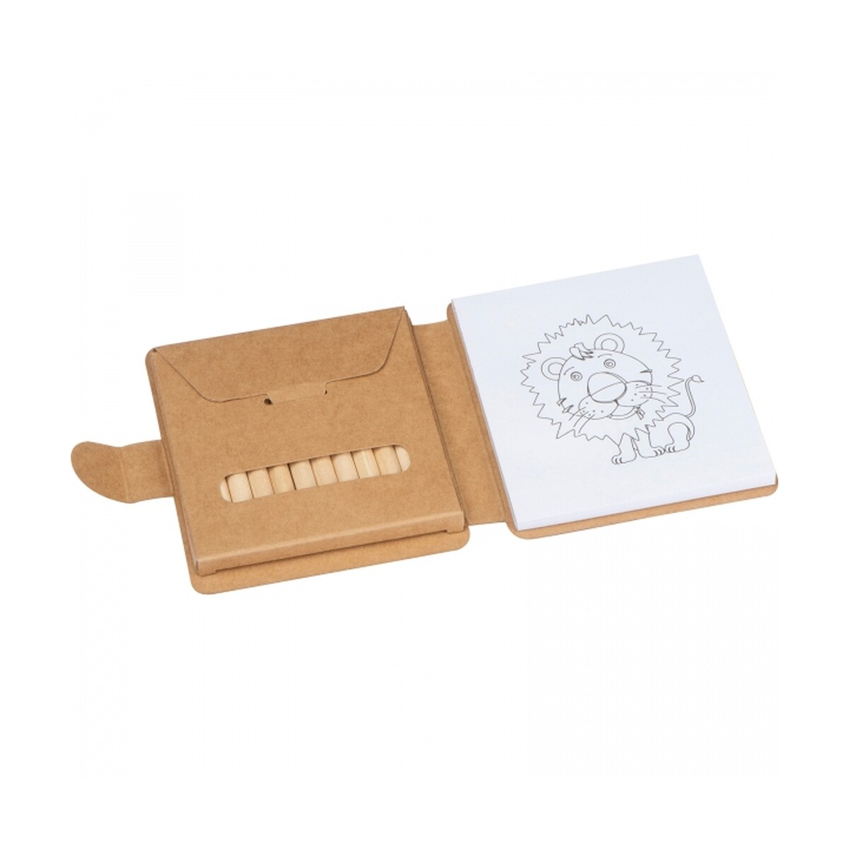 Kolorowanka z kredkami drewnianymi 12 kolorów RUFIN kolorowanka-z-kredkami-drewnianymi-12-kolorow-2359013-3