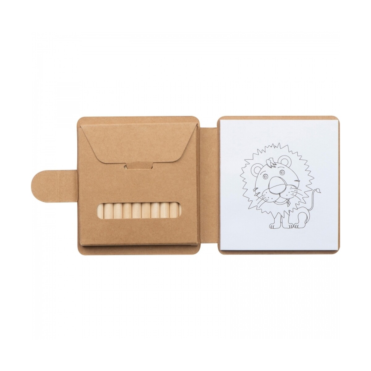 Kolorowanka z kredkami drewnianymi 12 kolorów RUFIN kolorowanka-z-kredkami-drewnianymi-12-kolorow-2359013-7