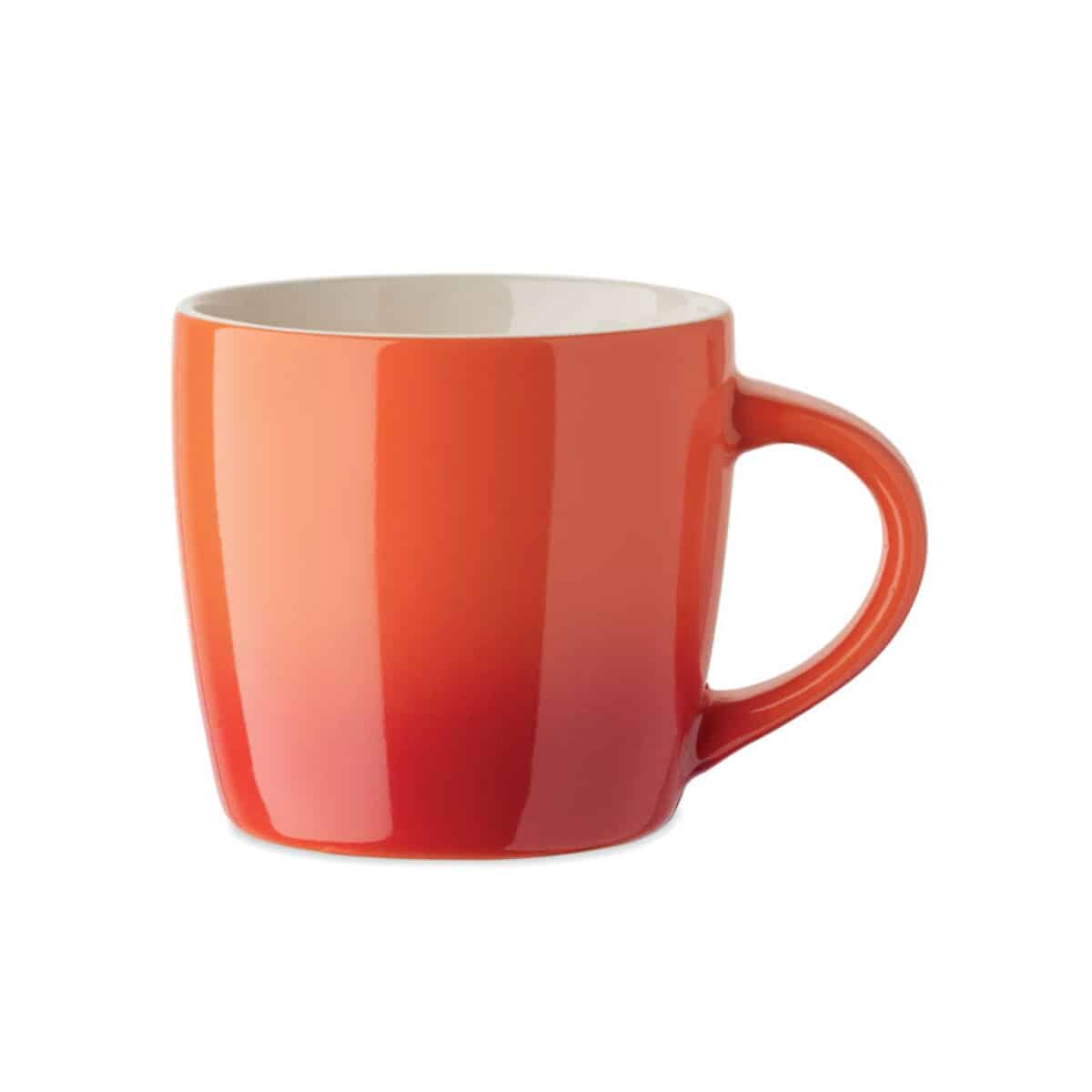 Kubek ceramiczny 300ml PEZE - pomarańczowy