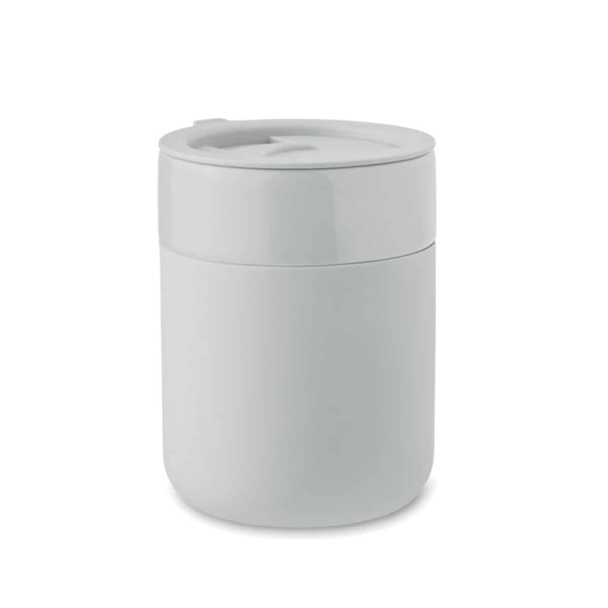 Kubek ceramiczny 330 ml QERAM - biały