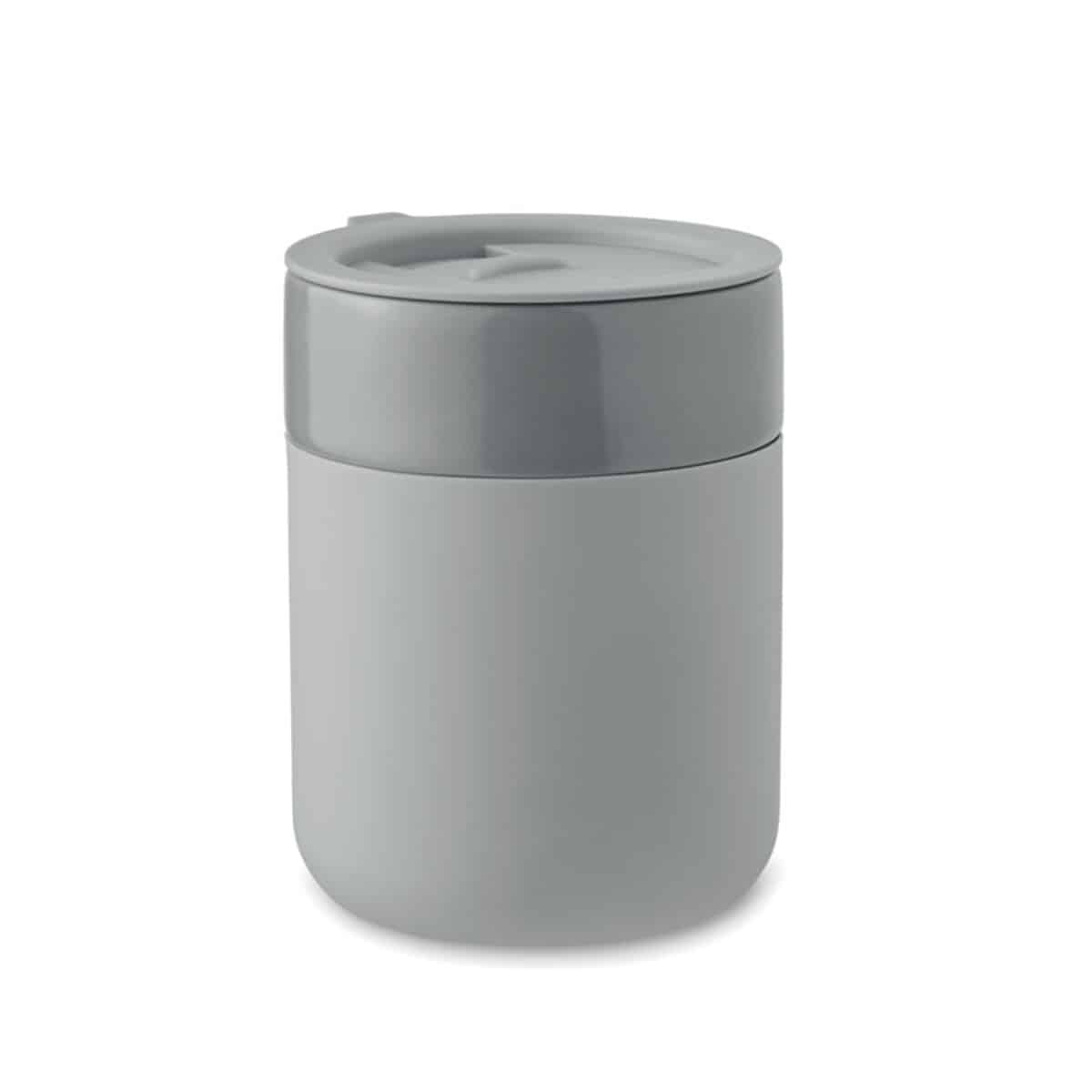 Kubek ceramiczny 330 ml QERAM - szary