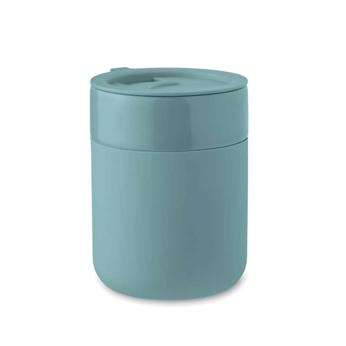Kubek ceramiczny 330 ml QERAM - turkusowy