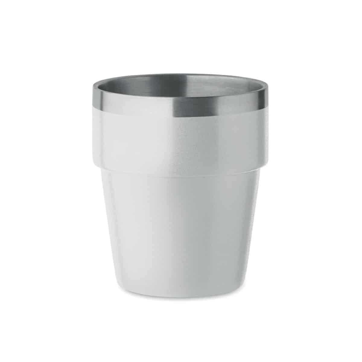 Kubek dwuścienny 250 ml ACERITO - biały