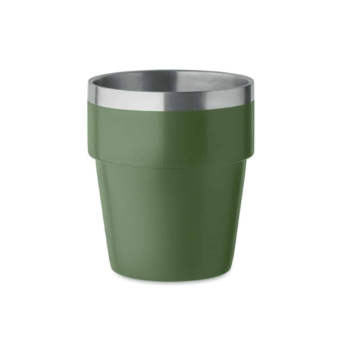 Kubek dwuścienny 250 ml ACERITO - ciemnozielony