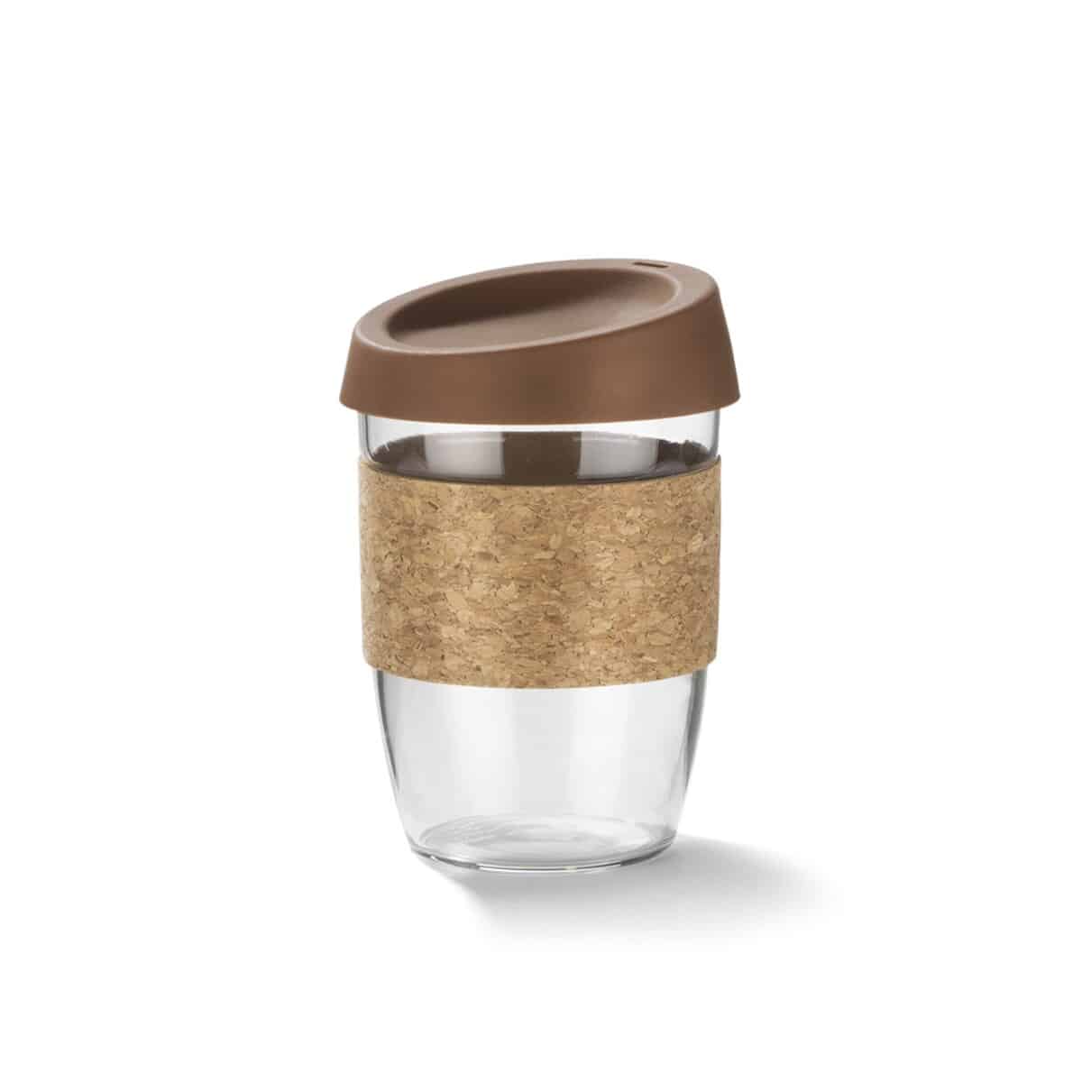 Kubek szklany SKLO 380 ml - brązowy