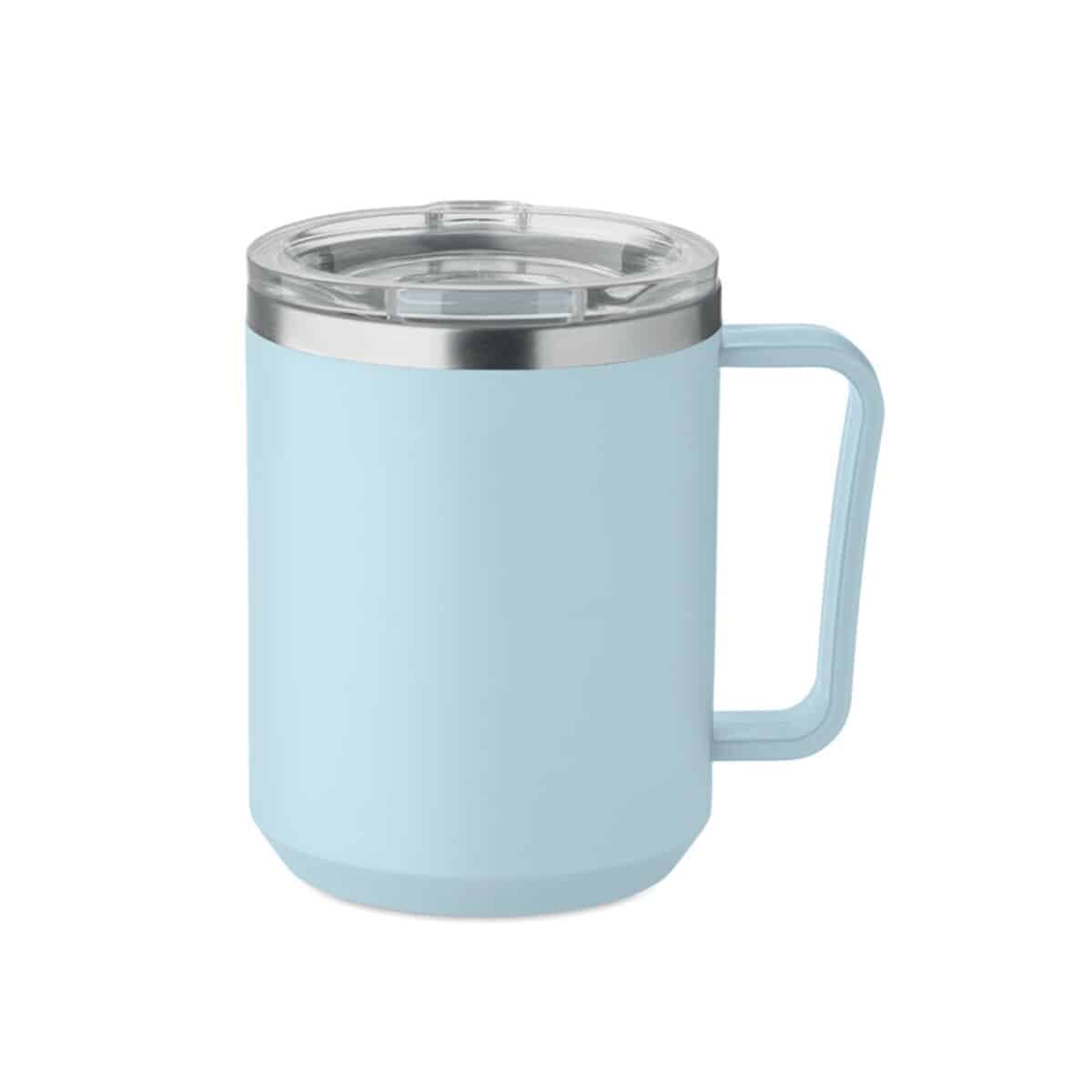 Kubek z 2 ściankami 400 ml COCOA - baby blue