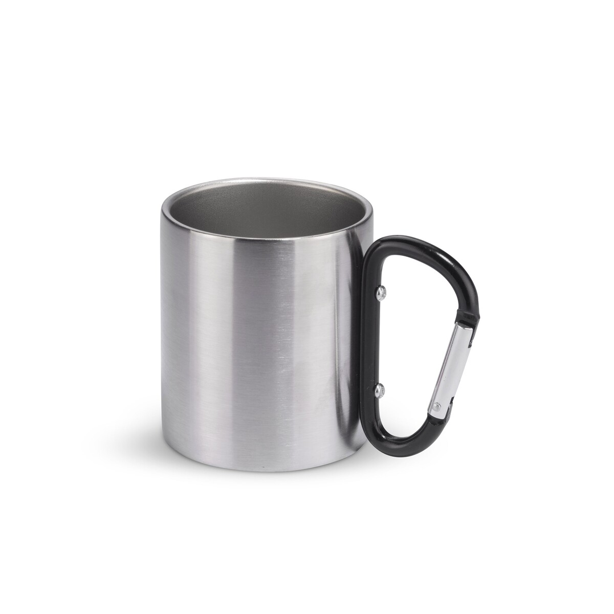 Kubek z karabińczykiem CAMPIC 200 ml - czarny