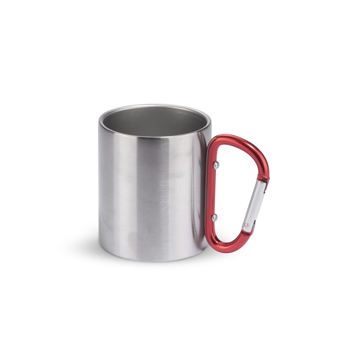 Kubek z karabińczykiem CAMPIC 200 ml - czerwony
