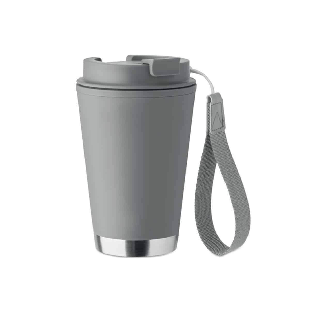 Kubek z podwójną ścianką 300 ml TOPIZ - kamienny szary