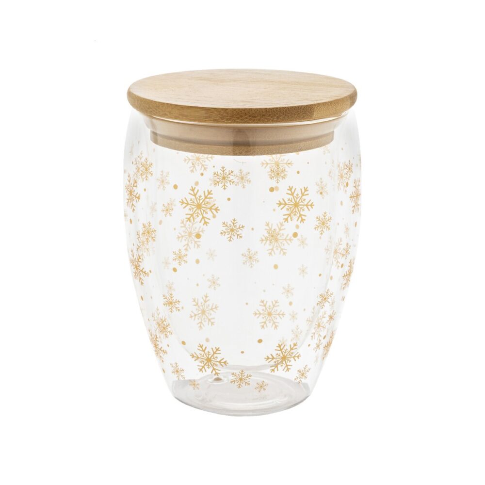 Bostro Świąteczny szklany kubek termiczny AP800152