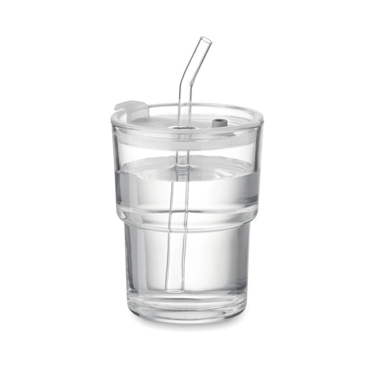 Szklany kubek ze słomką 400ml SIP mo2502-22-side