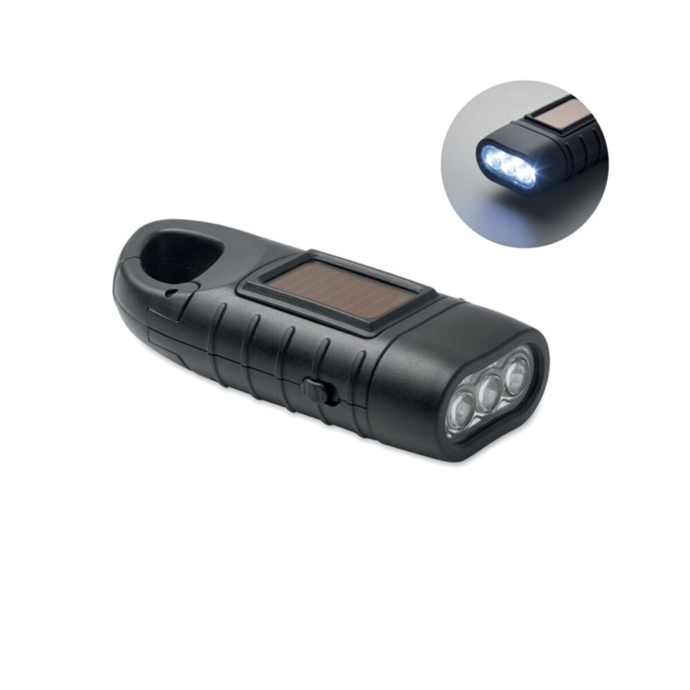 Latarka solarna z korbą dynamo SLUZ mo2540-03