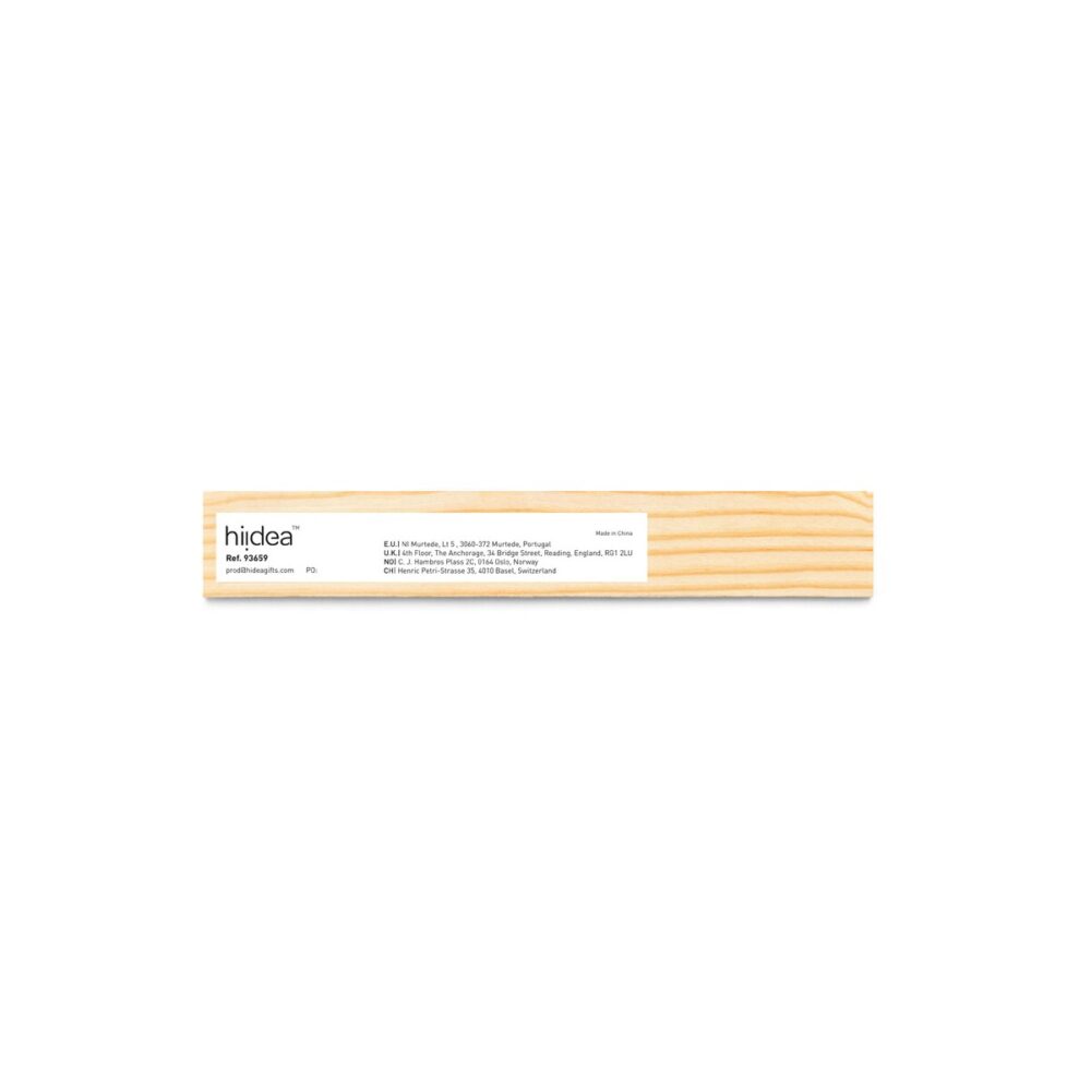 WESLEY 15. Linijka z drewna sosnowego o długości 15 cm 93659_150-b