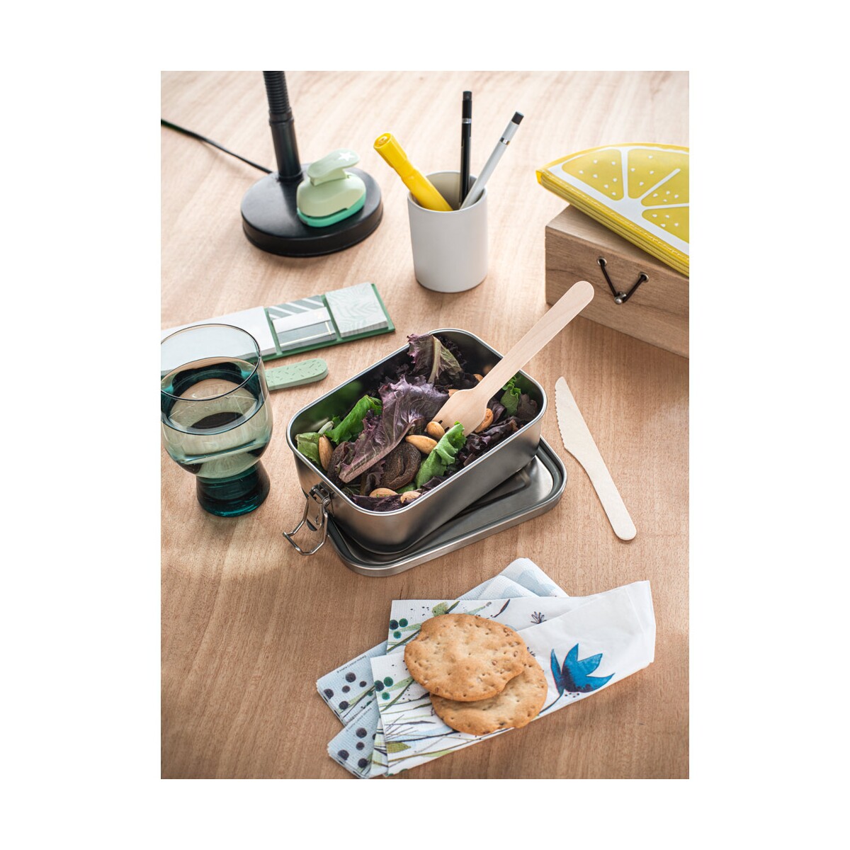 ALLSPICE. Lunch Box. Wytrzymały hermetyczny pojemnik wykonany w ze stali nierdzewnej pochodzącej (90 % recyklingu) 750 mL 94277_amb