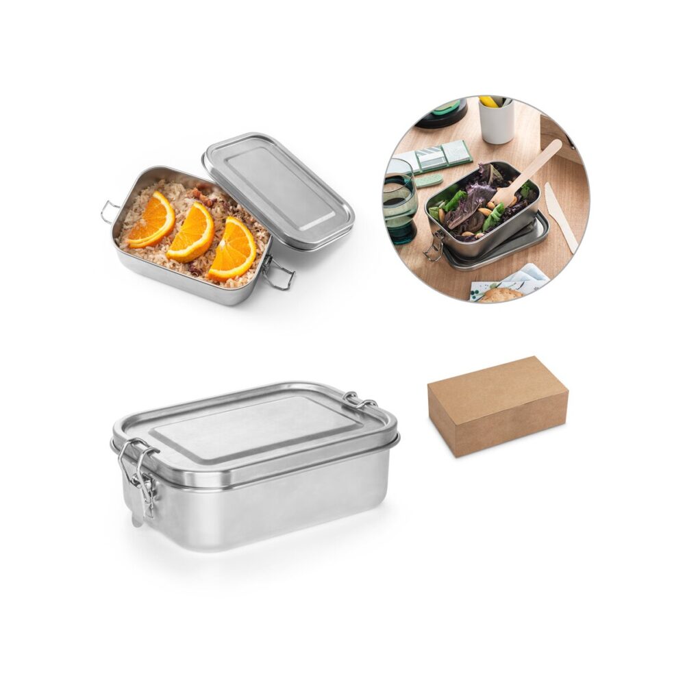 ALLSPICE. Lunch Box. Wytrzymały hermetyczny pojemnik wykonany w ze stali nierdzewnej pochodzącej (90 % recyklingu) 750 mL 94277_set