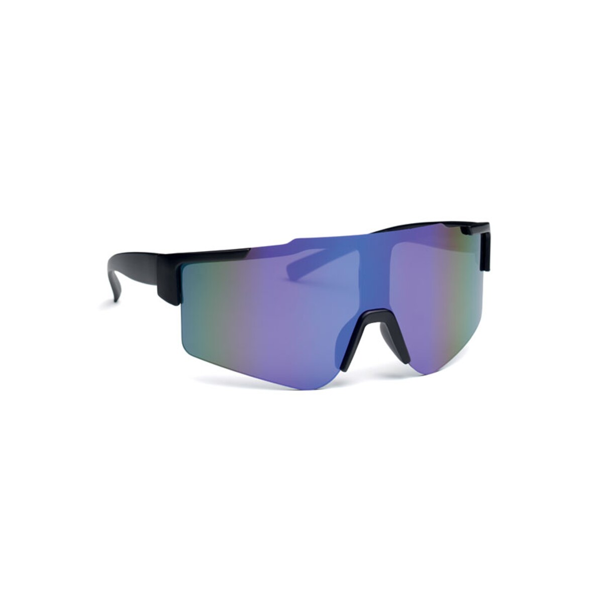 Lustrzane sportowe okulary prze SHINE - niebieskie