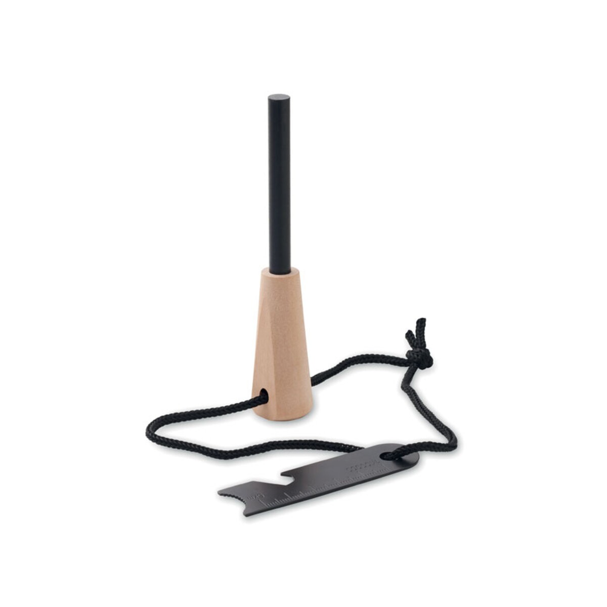 Krzesiwo z rączką z drewna sosn FUEGOR mo2417-40