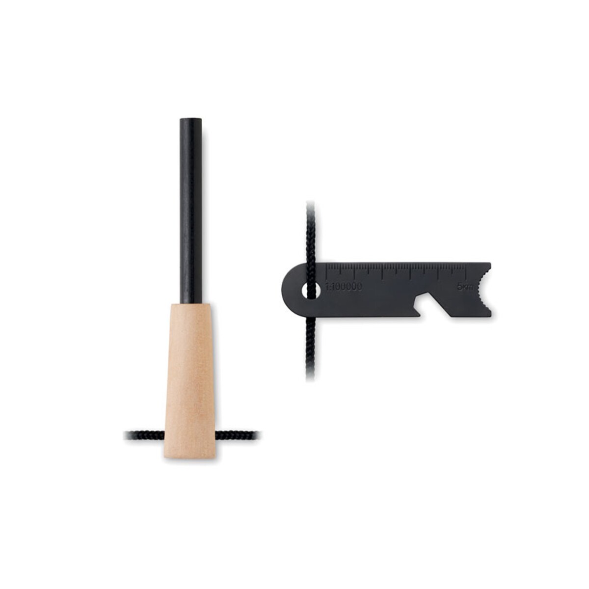 Krzesiwo z rączką z drewna sosn FUEGOR mo2417-40-top