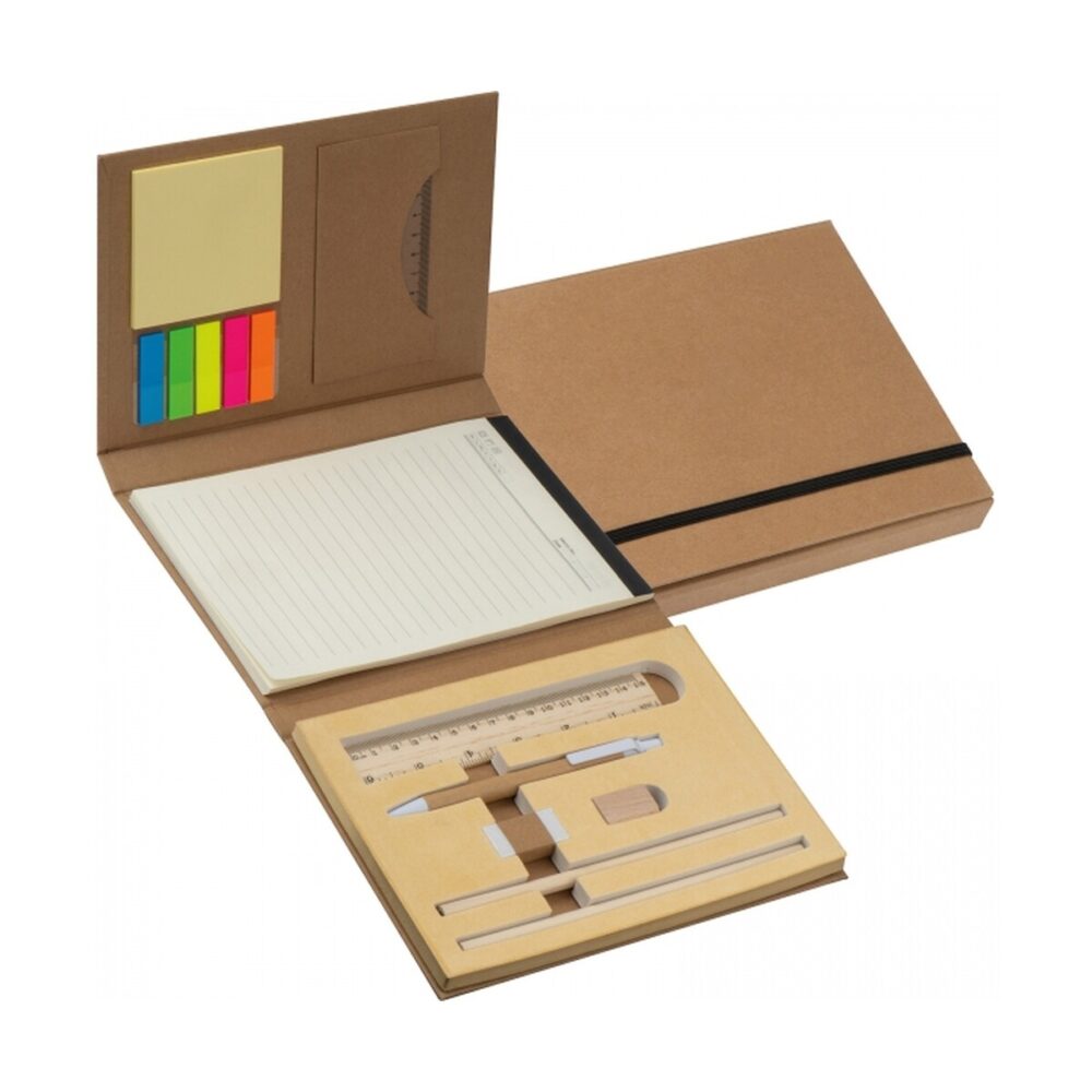 Folder z notatnikiem w linie i przyborami do pisania CALVIN folder-a4-z-notatnikiem-w-linie-i-przyborami-do-pisania-2119401