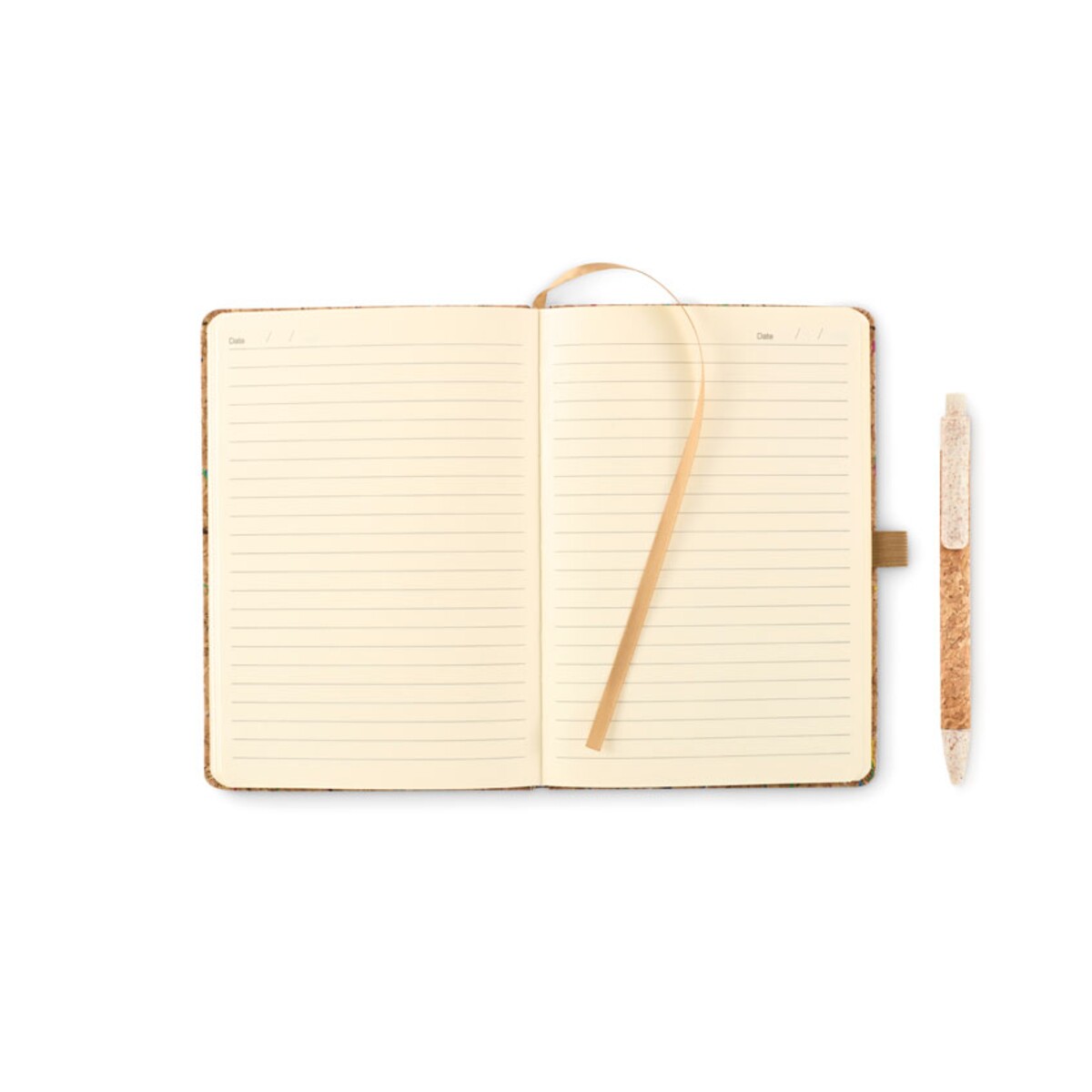 Kolorowy notatnik A5 z korka CORNOTA mo2414-13-open