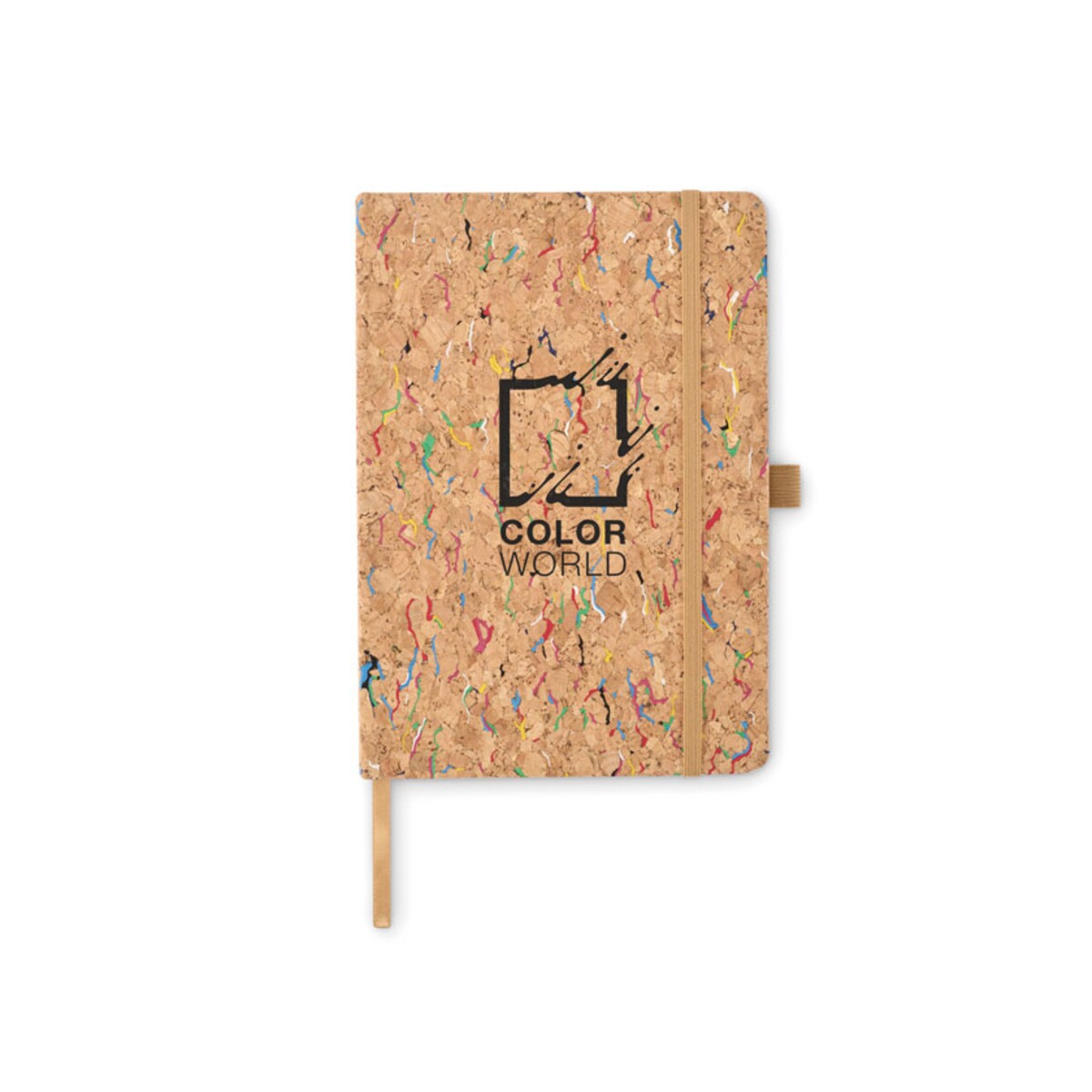 Kolorowy notatnik A5 z korka CORNOTA mo2414-13-print